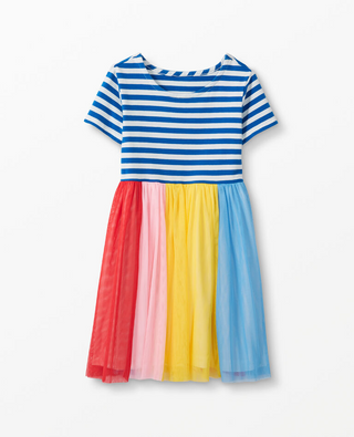 Hanna Andersson Girl's Rainbow Dress In Soft Tulle