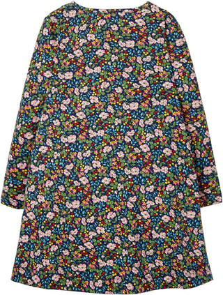 Mini Boden Girl's Floral Printed Horse Applique Dress in Multi Floral