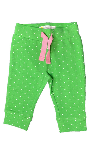 Baby Boden Essential 3 Pack Leggings Set in Gree Polka Dot, Ivory Ditsy Floral, Blue Polka Dot