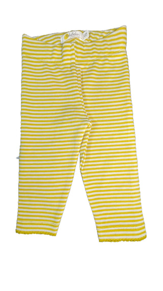 Baby Boden Essential 3 Pack Leggings Set in Yellow Red Stripe, Blue Rainbow Polka Dot