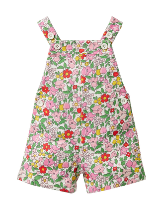 Baby Bosen Jersey Dungaree in Pink Lemonade Vintage Floral