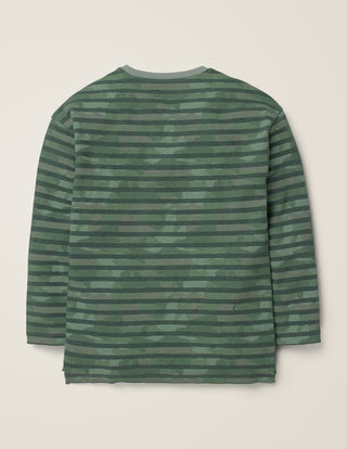 Mini Boden Boy's Camo Stripe T-shirt in Green