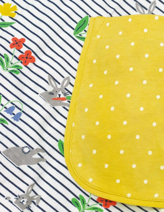 Mini Boden Girls' Printed Tunic Dress in Lime Yellow