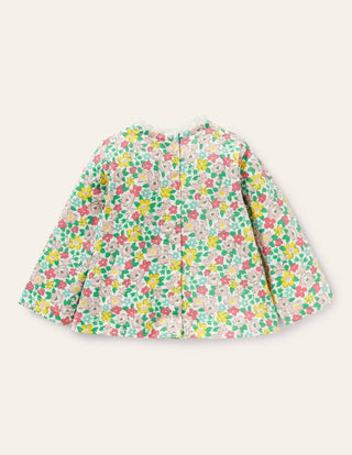 Baby Boden Superstitch T-Shirt in Multi Floral Hotchpotch Dog