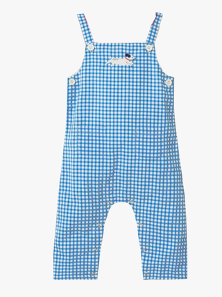 Baby Boden Check Dungaree in Blue Gingham