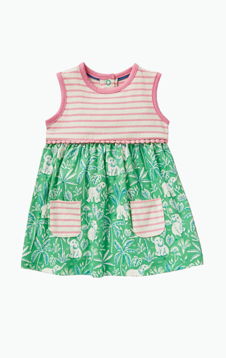 Baby Boden Sleeveless Jersey Dress in Aloe Green Elephant Palm Uniq Wear Baby Boden Sleeveless Jersey Dress in Aloe Green Elephant Palm Uniq Wear