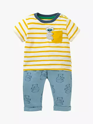Baby Boden Go Wild Appliqué Play Set in Wren Blue Koala