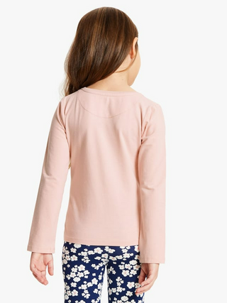 John Lewis & Partners Girls' Ostrich T-Shirt in Pink