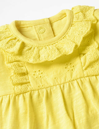 Baby Boden Farm Daisy Top and Leggings Set in Yellow