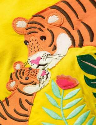 Mini Boden Boy's Big Applique Top in Yellow Tiger
