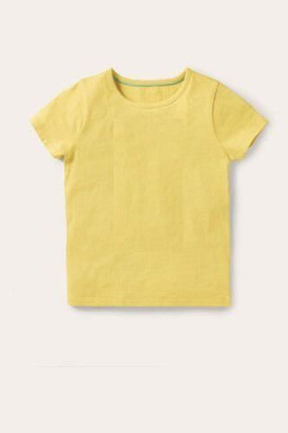 Baby Boden Baby & Toddler Front Pocket Slub Solid T-Shirt in Yellow