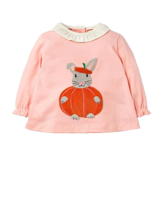 Baby Boden Supersoft Halloween Top in Pumpkin Party