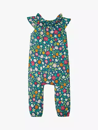 Frugi Girl's Esther Floral Playsuit in Multi