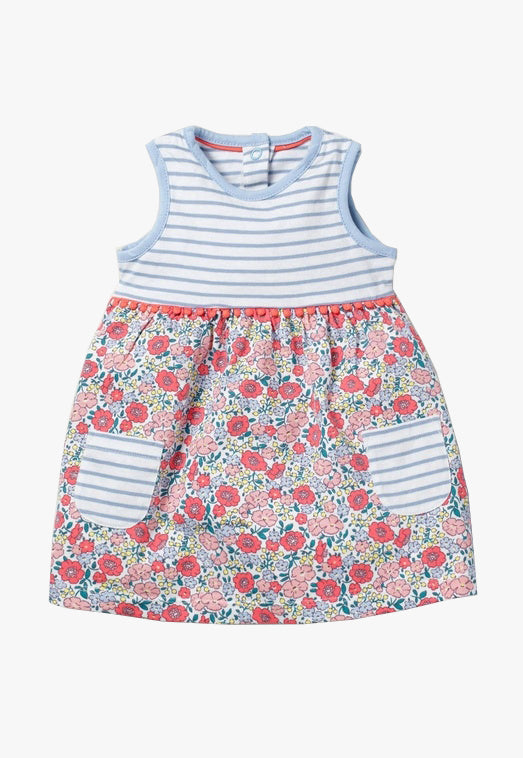 Baby Boden Printed Jersey Dress in Blue Hotchpotch Floral Uniq Wear Baby Boden Printed Jersey Dress in Blue Hotchpotch Floral Uniq Wear